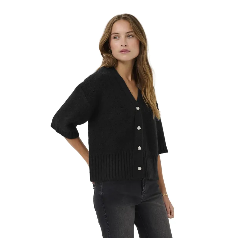 Kaffe Womens Cardigan 10510680 Black Deep - Image 2