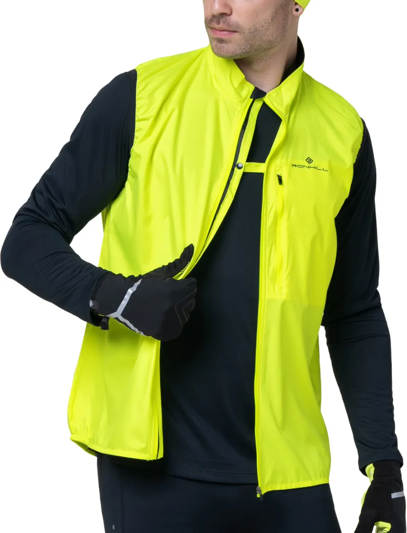Ronhill Core Mens Running Gilet - Yellow - Image 3