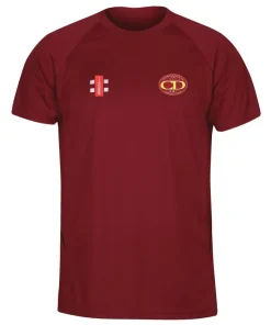 Cookham Dean CC Matrix T Shirt: Maroon