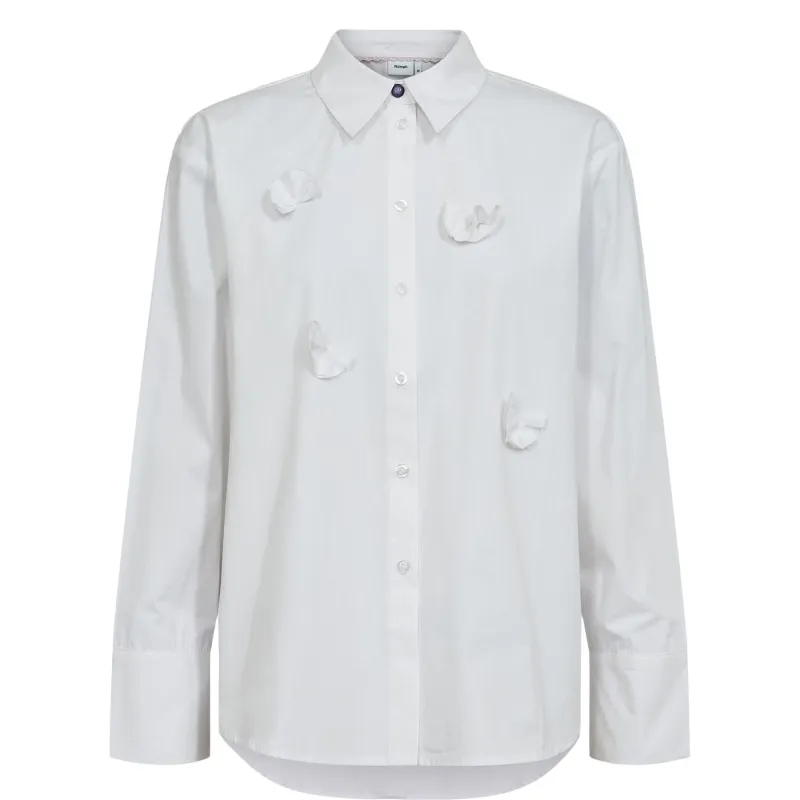 Numph Womens Nufani Shirt Bright White