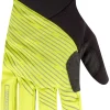 Madison Stellar Reflective Waterproof Thermal Full Finger Cycling Gloves - Yellow