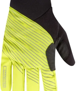 Madison Stellar Reflective Waterproof Thermal Full Finger Cycling Gloves - Yellow