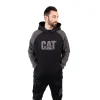 Caterpillar Raglan Hooded Sweatshirt Black/Magnet