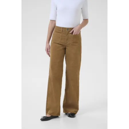 Kaffe Womens Trousers Molly Toasted Coconut
