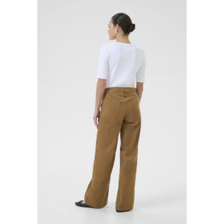 Kaffe Womens Trousers Molly Toasted Coconut - Image 2