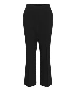 Kaffe Womens Trousers Hella Flared Black Deep