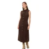Numph Womens Dress Thea Black Coffee