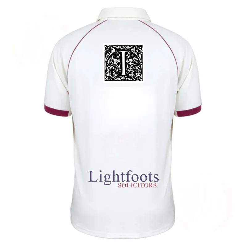 Cookham Dean CC Matrix V2 Short Sleeve Shirt: Ivory - Image 2