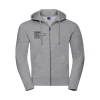 Foxtrot Oscar Zipped Hoodie: Oxford Grey