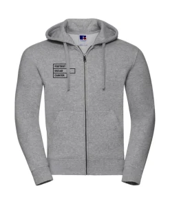 Foxtrot Oscar Zipped Hoodie: Oxford Grey