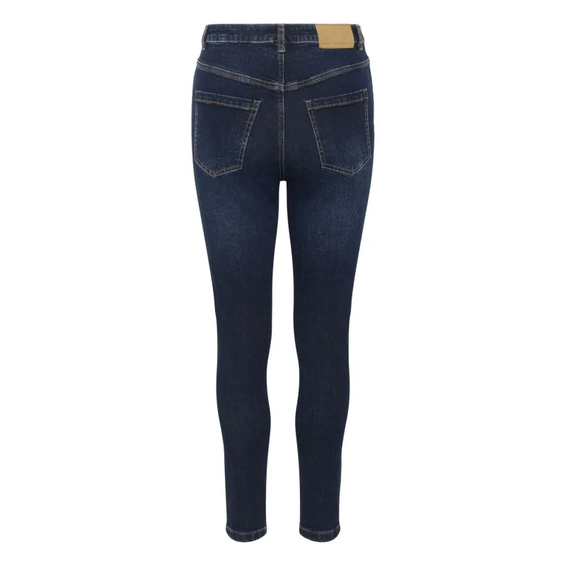 Kaffe Womens Jeans Willow HW Slim Fit Dark Blue Denim - Image 3