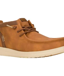 HEYDUDE Wally Mid GripR Classic Boots Cognac/Tan