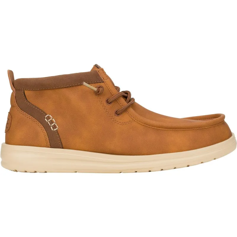 HEYDUDE Wally Mid GripR Classic Boots Cognac/Tan - Image 3