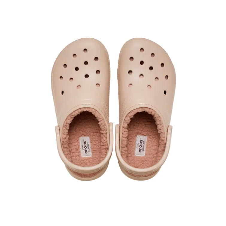 Crocs Adults Sandal Classic Lined Clog Pink Caramel - Image 3