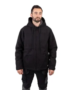 Caterpillar Hooded Sherpa Lined Jacket Black