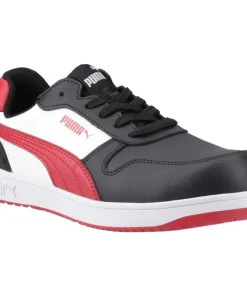 Puma Safety Frontcourt Low Trainer Black / White / Red
