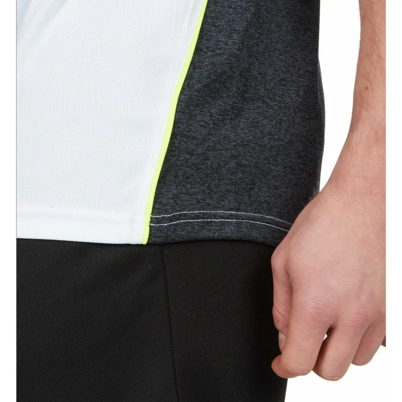 Red Tag Activewear Reflective Short Sleeve Mens Running Top - White - Image 2