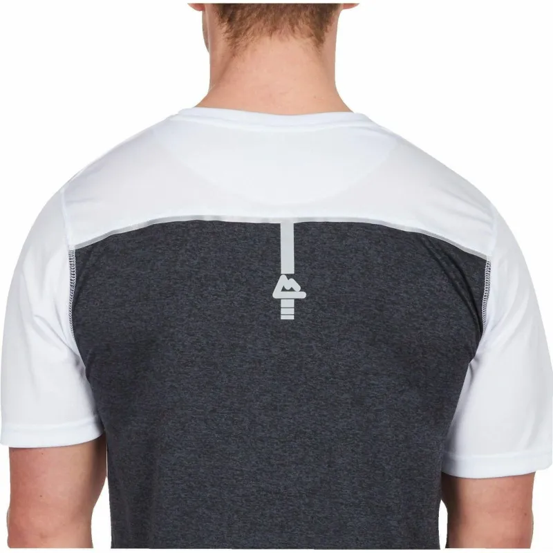 Red Tag Activewear Reflective Short Sleeve Mens Running Top - White - Image 3