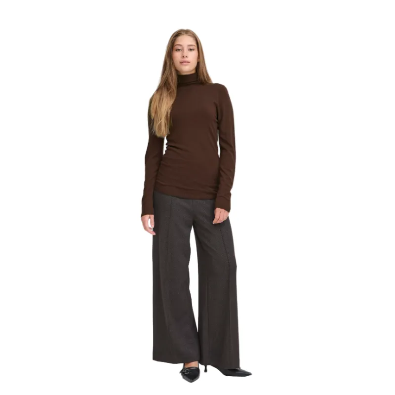 Ichi Womens Pullover Mafa Coffee Bean - Image 3