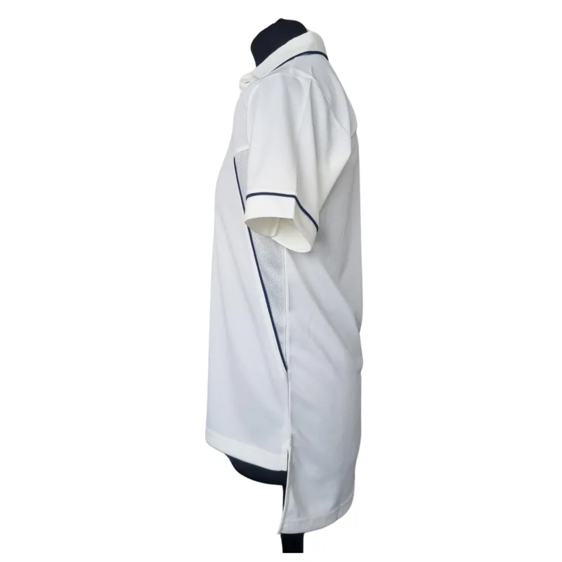 Salamander Polyester Cricket Shirt: Navy Trim - Image 3