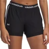 Under Armour Play Up 2 In 1 Womens Training Shorts - Black