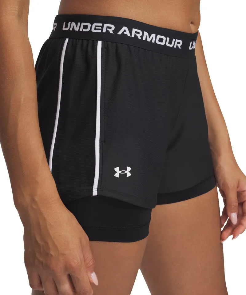 Under Armour Play Up 2 In 1 Womens Training Shorts - Black - Image 3