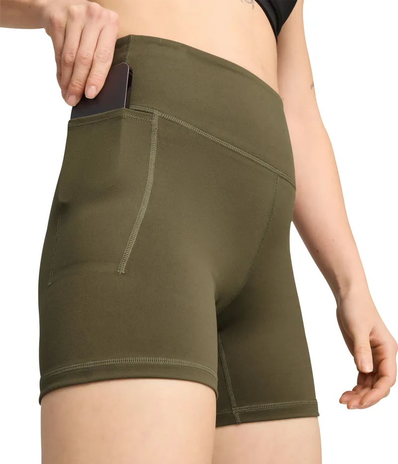Puma X HYROX Cloudspun Womens Short Training Tights - Green - Image 3