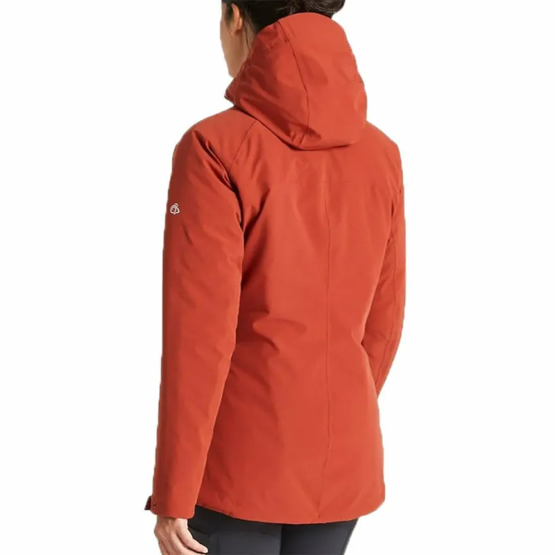 Craghoppers Caldbeck Thermic Waterproof Womens Jacket - Orange - Image 2