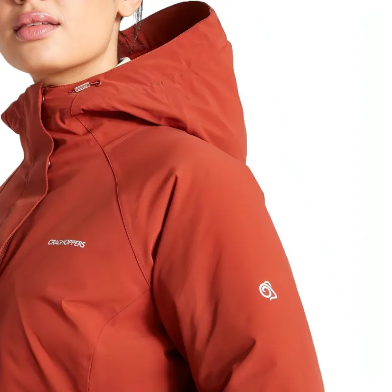 Craghoppers Caldbeck Thermic Waterproof Womens Jacket - Orange - Image 3