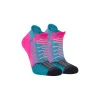 Ronhill Minimum Cushioning Socklet Fluo Pink/Teal