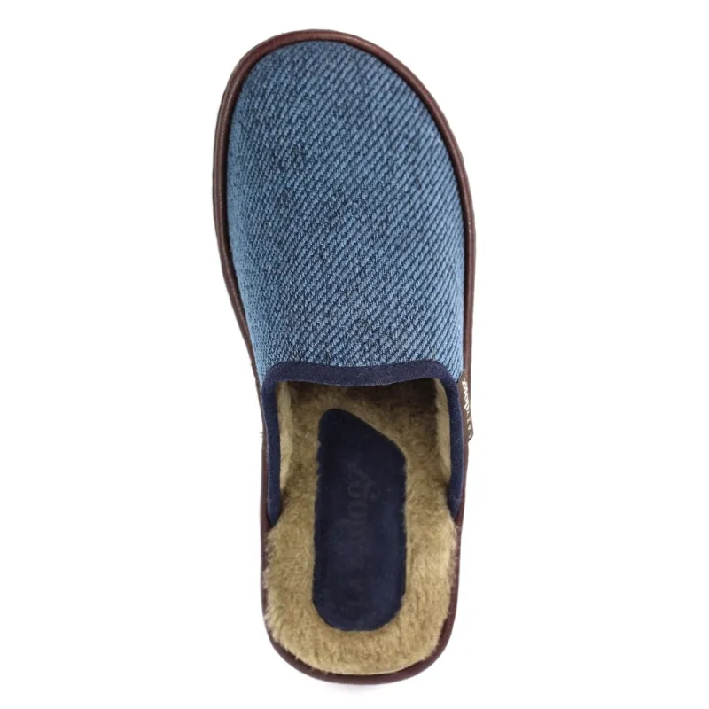 Lazy Dogz Mens Slipper Jacob Navy - Image 2