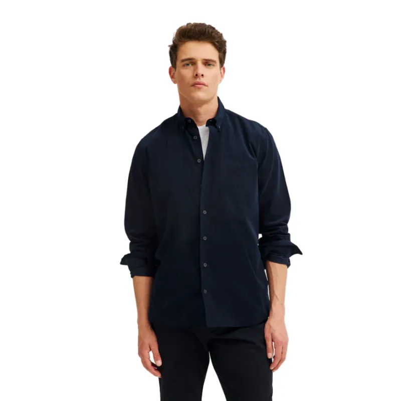 Bugatti Mens Shirt Navy Blue