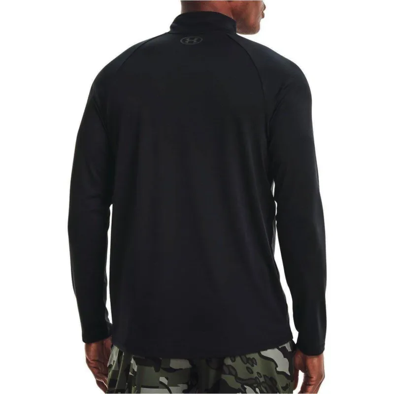 Under Armour Tech Half Zip Long Sleeve Mens Training Top - Black - Image 2