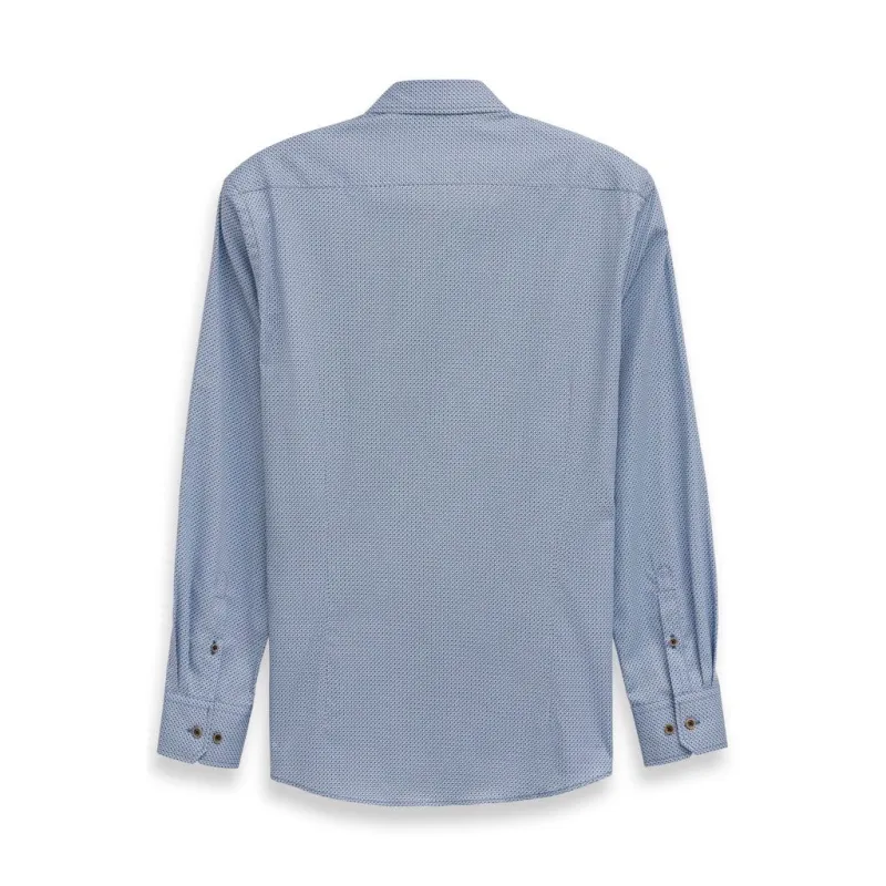Bugatti Mens Shirt Blue Grey - Image 2