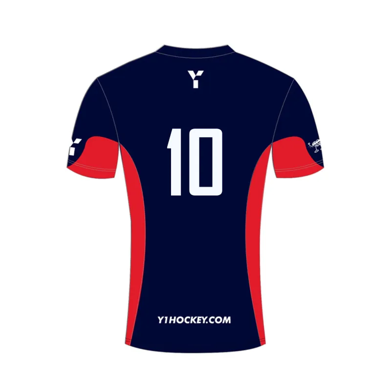 Amersham and Chalfont HC Y1 Junior Home Playing Shirt: Navy - Image 2