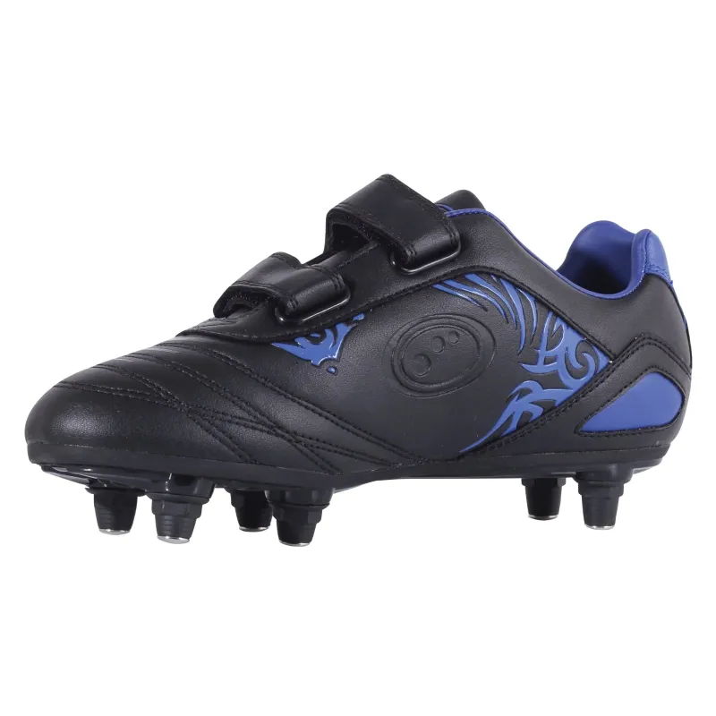 Optimum Razor Rugby Boots: Black/Blue - Image 3