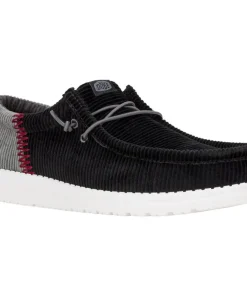 HEYDUDE Wally Funk Corduroy Shoes Black