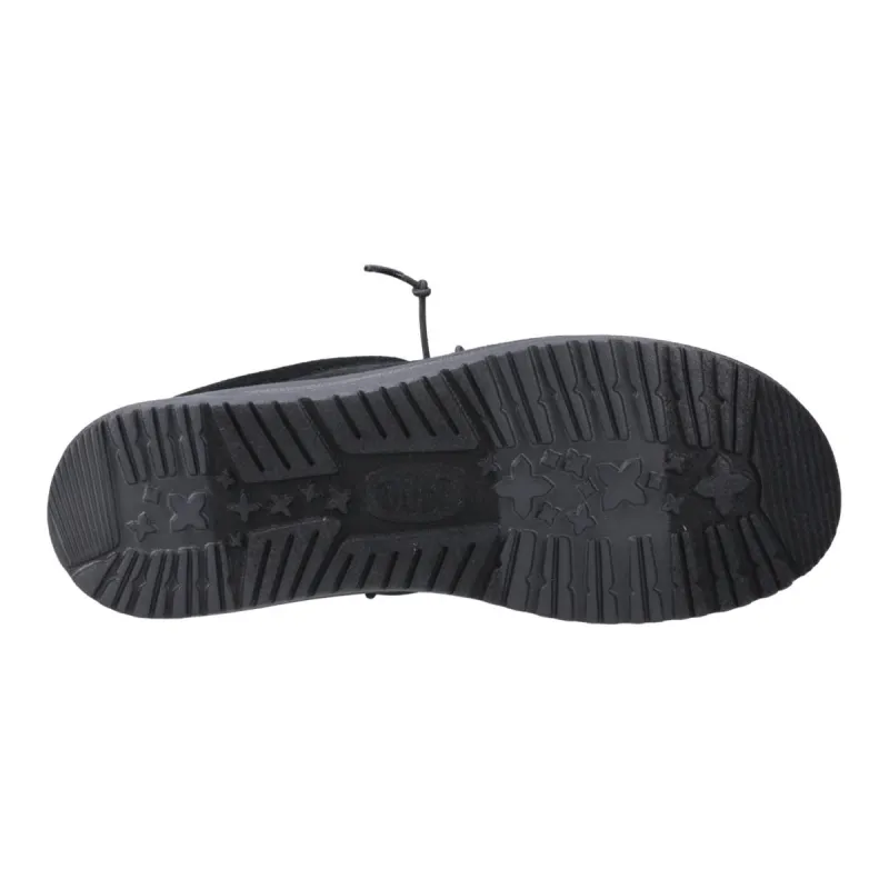 HEYDUDE Wally Suede Shoes Black - Image 3