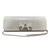 Emis Womens Clutch Bag T20 White Silver
