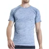 Ohmme OM Short Sleeve Mens Yoga Top - Blue