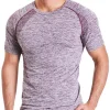 Ohmme OM Short Sleeve Mens Yoga Top - Purple