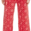 Slumber Party Snowflake Womens Lounge Pants - Red