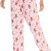 Slumber Party Gingerbread Womens Lounge Pants - Pink