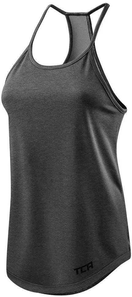 TCA Switch Up Reversible Womens Running Vest Tank Top - Black