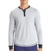 Ohmme Dawn Long Sleeve Mens Yoga Top - Grey