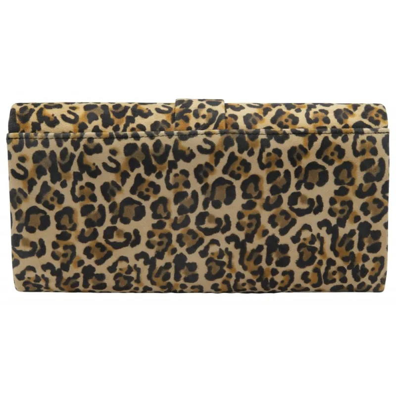 Lotus Womens Clutch Bag Aletta Leopard Suede - Image 2