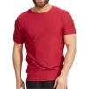 Ohmme Equinox Short Sleeve Mens Yoga Top - Red