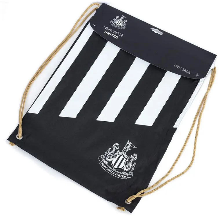 Newcastle United Stripe Gym Bag - Black - Image 3