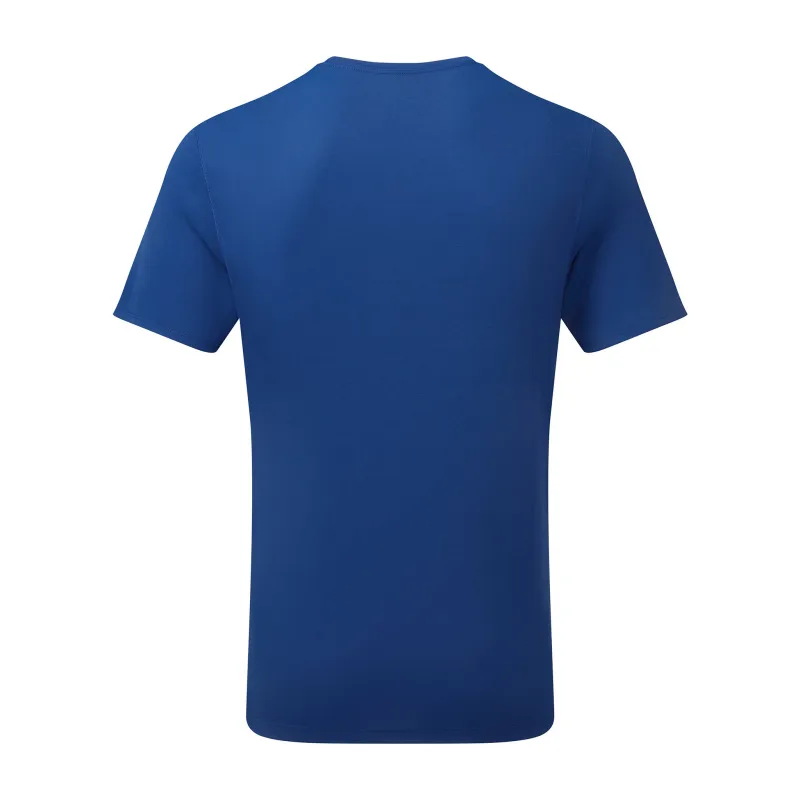 Ronhill Mens Core Short Sleeve Tee: Dark Cobalt/Bright White - Image 2