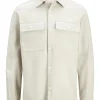 Jack & Jones Raymond Melange Long Sleeve Shirt Summer Sand